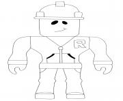 Coloriage Roblox Builderman