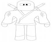 Coloriage Roblox Ninja