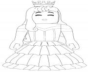 Coloriage Roblox Princess