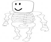 Coloriage Roblox Skeleton