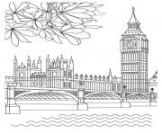 Coloriage big ben elizabeth tower