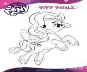 Coloriage pipp petals est un poney elegant mlp 5