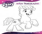 Coloriage hitch trailblazer helping everypony mlp 5