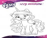 Coloriage izzy moonbow loves crafting mlp 5