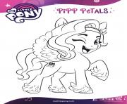 Coloriage pipp petals est une pop star talentueuse mlp 5