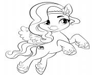 Coloriage pipp petals est un poney elegant mlp 5