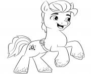 Coloriage hitch trailblazer helping everypony mlp 5