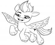 Coloriage zipp storm poney licorne mlp 5