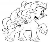 Coloriage pipp petals est une pop star talentueuse mlp 5