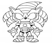 Coloriage fusion sonic iron man