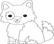 Coloriage chien facile maternelle