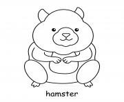 Coloriage hamster