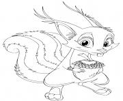 Coloriage ecureuil squirrel