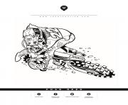 Coloriage motocross honda chad reed