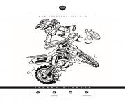 Coloriage motocross honda jeremy mcgrath