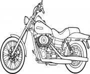 Coloriage moto harley davidson moteur pan america