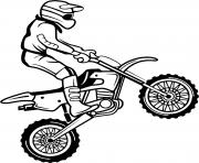 Coloriage moto cross 4x4