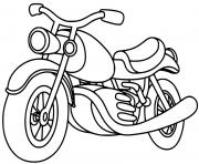 Coloriage moto classique motorcycle