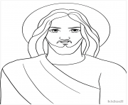 Coloriage jesus cartoon