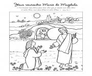 Coloriage jesus rencontre marie de magdala