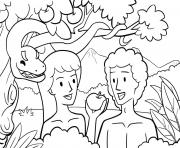 Coloriage Fall in Garden Genesis 3_1 15 02