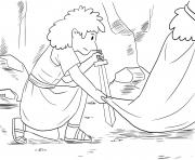 Coloriage David and Sauls Robe Samuel 24_1 12_03