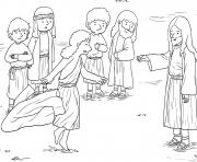 Coloriage Blind Bartimaeus Mark 10_46 52_03