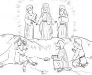 Coloriage Transfiguration Matthew 17_1 9_01