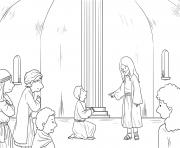 Coloriage Jesus in Hometown Mark 6_1 6_02