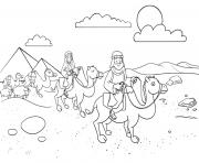 Coloriage Abram and Sarai Genesis 28_10 22 04