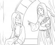 Coloriage Martha Mary Luke 10_38 42_03