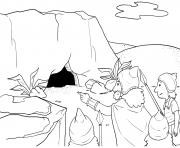 Coloriage David and Sauls Robe Samuel 24_1 12_01