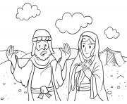 Coloriage Abram and Sarai Genesis 28_10 22 02