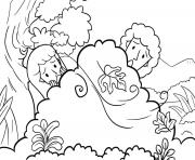 Coloriage Fall in Garden Genesis 3_1 15 03