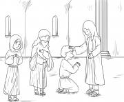 Coloriage Jesus in Hometown Mark 6_1 6_04