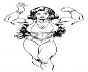 Coloriage Super heroine She Hulk