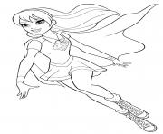 Coloriage Super heroine Supergirl Super Hero Girls