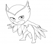 Coloriage Pyjamasques Owlette Amaya