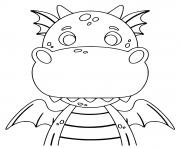 Coloriage dragon facile cp