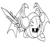 Coloriage kirby meta knight 2