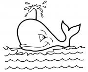 Coloriage baleine a bosse adore la mer