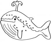 Coloriage baleine bleue