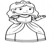 Coloriage belle princesse barbie cp