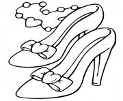 Coloriage chaussure de princesse