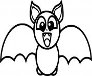 Coloriage petite chauve souris Roaring