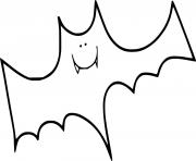 Coloriage facile Vampire chauve souris maternelle