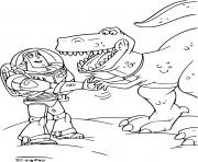 Coloriage Buzz l Eclair et Rex