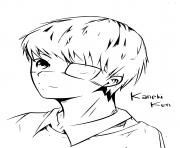 Coloriage ken kaneki