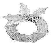 Coloriage Adulte Zentangle Couronne Noel