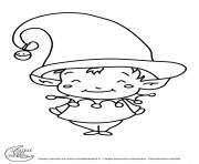 Coloriage titounis noel lutin imprimer